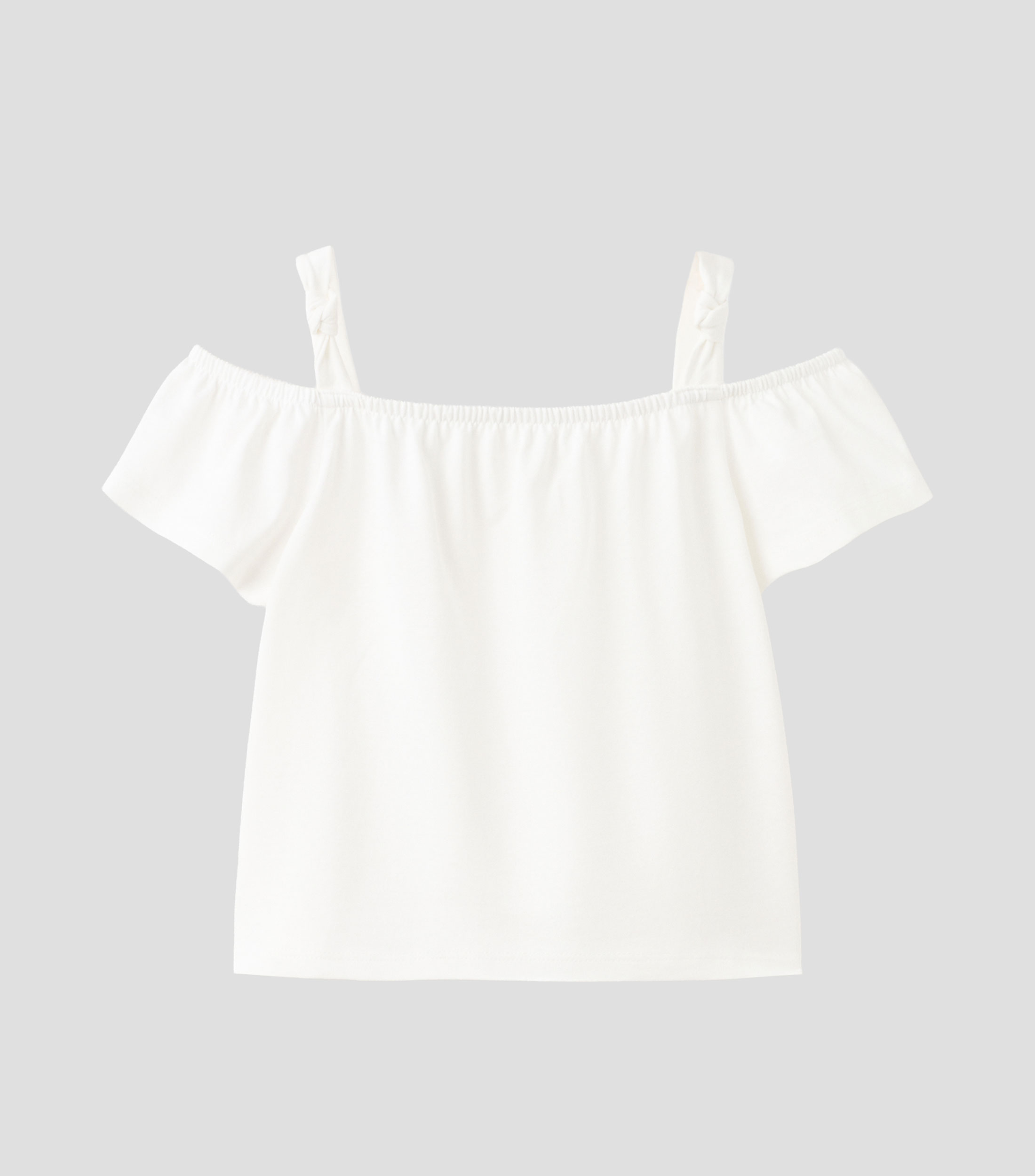 Blusa lisa manga corta Niña